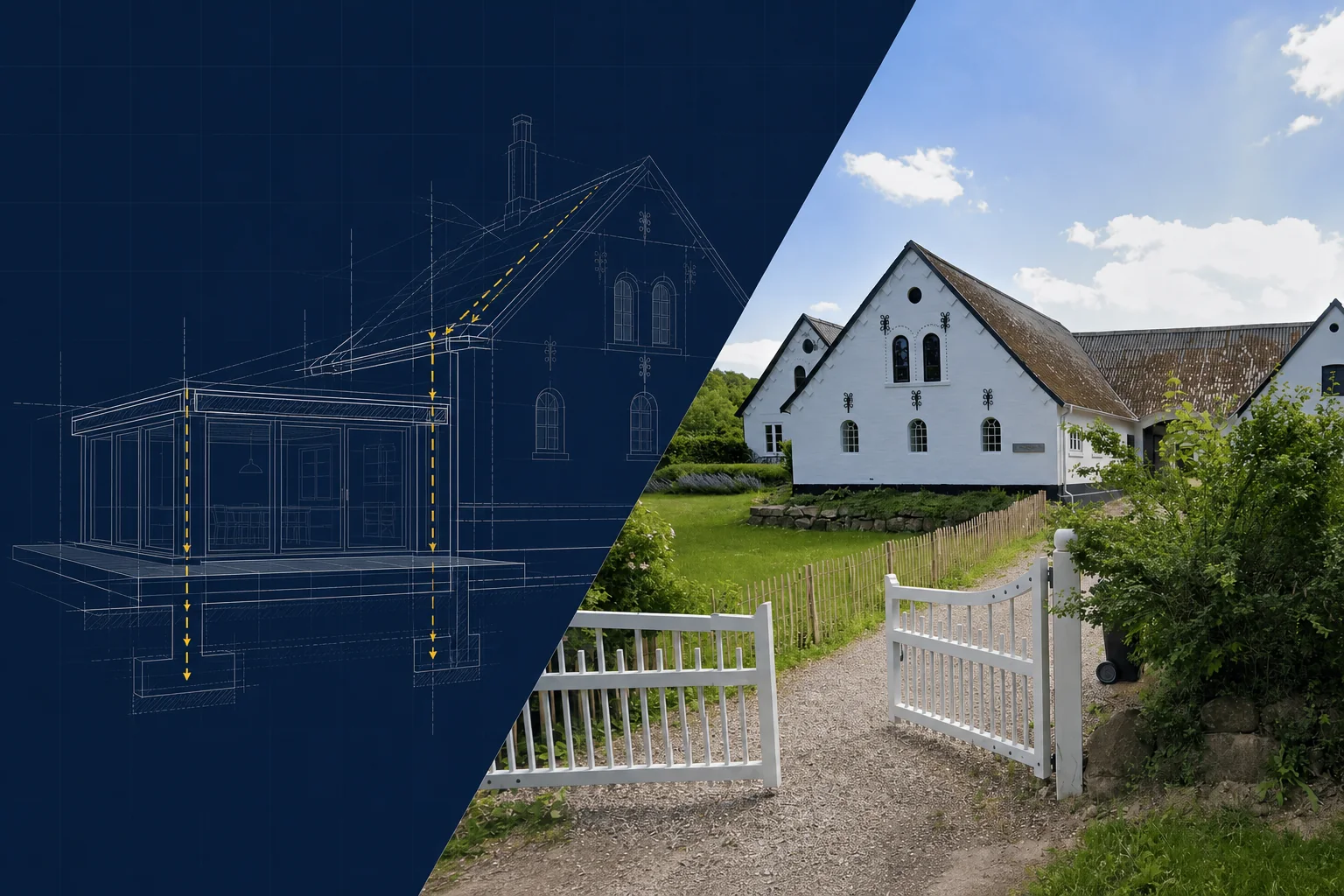 Existing Railtek property combined with structural extension and foundation linework
