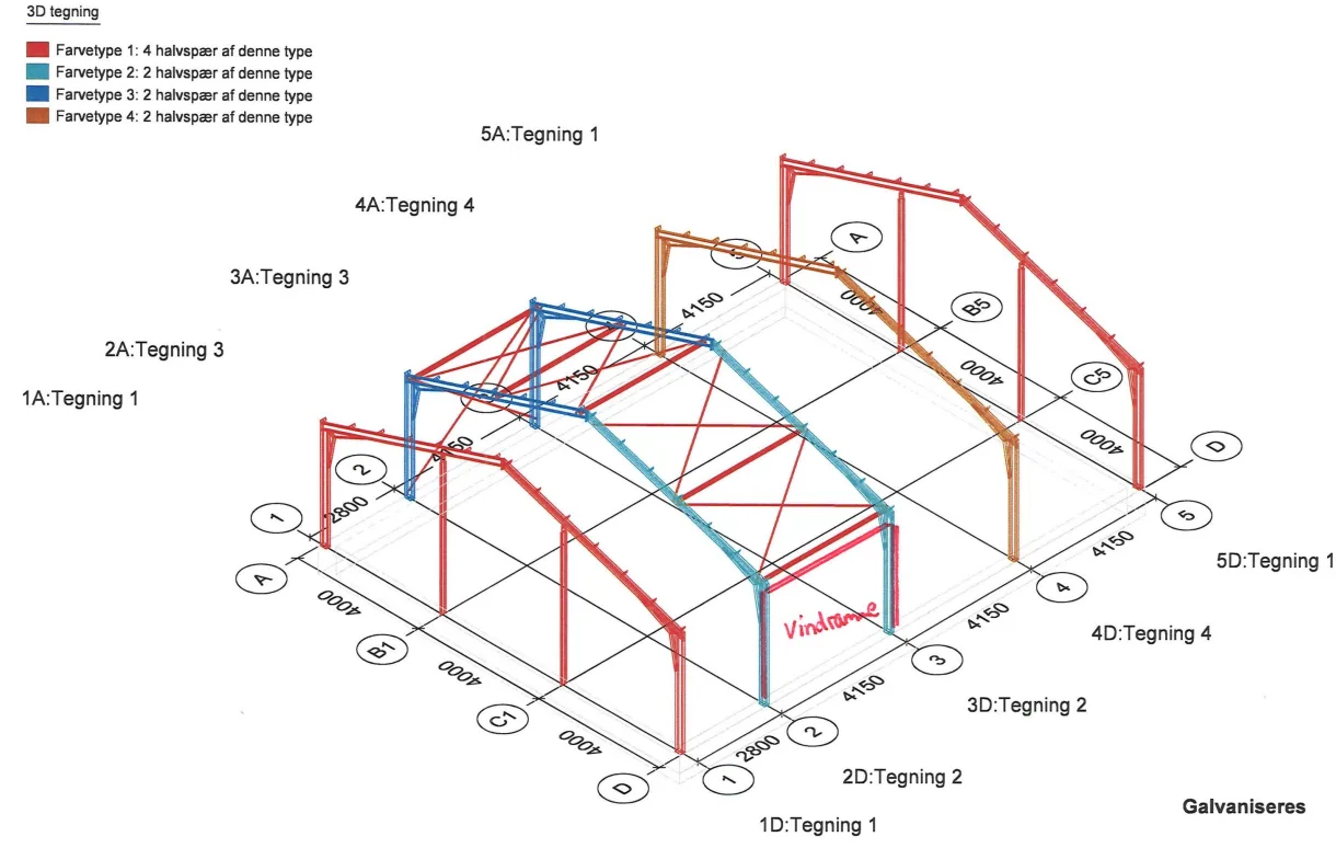 Structural frame modelling